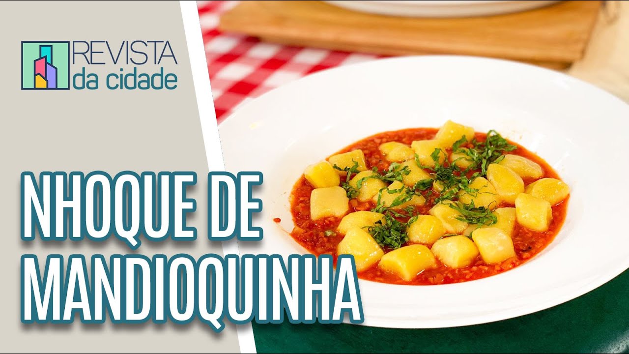 Nhoque de mandioquinha com ragu de linguiça - Revista da Cidade (09/05/2023)