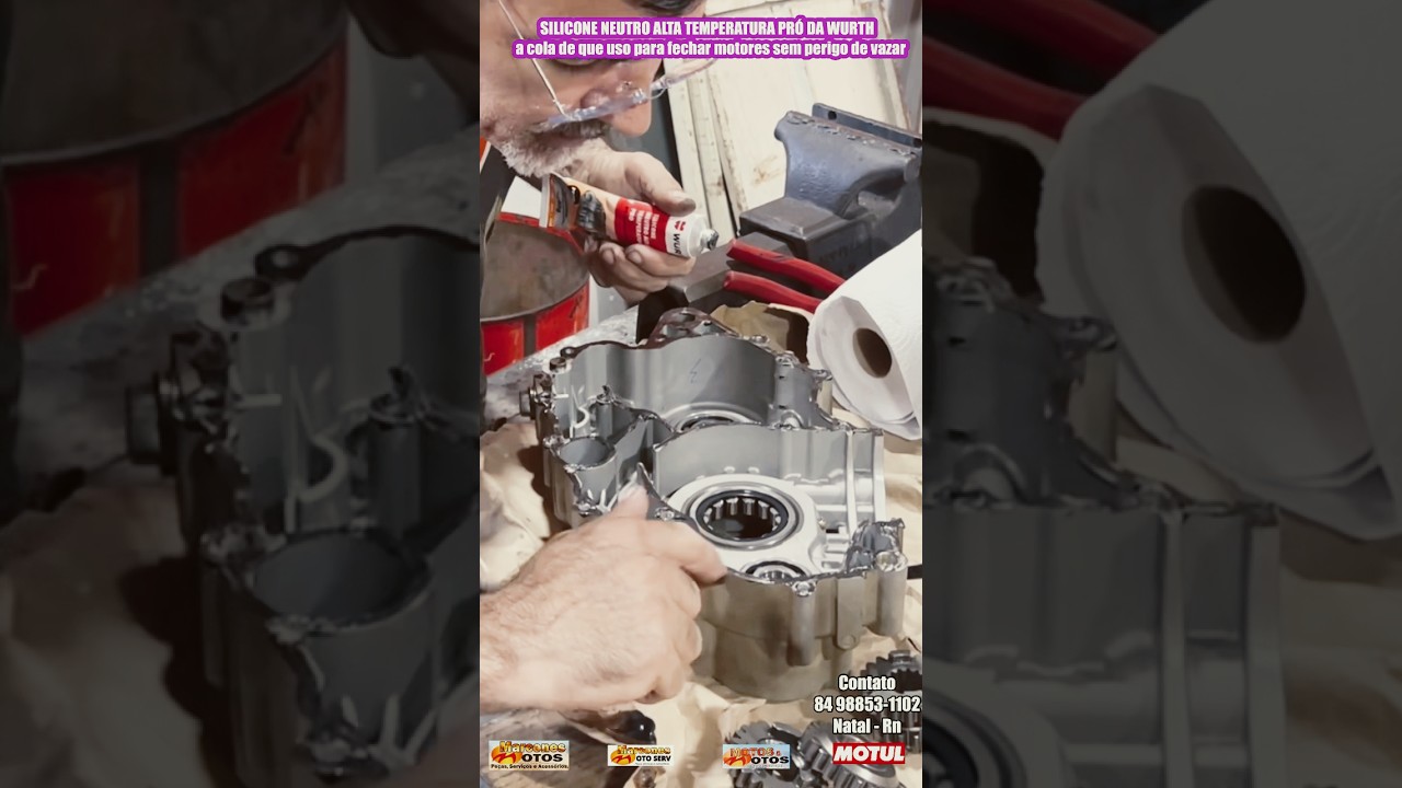 Cola pra fechar motor? silicone neutro alta temperatura pro da Wurth #cola #moto #motor #Honda #mxf