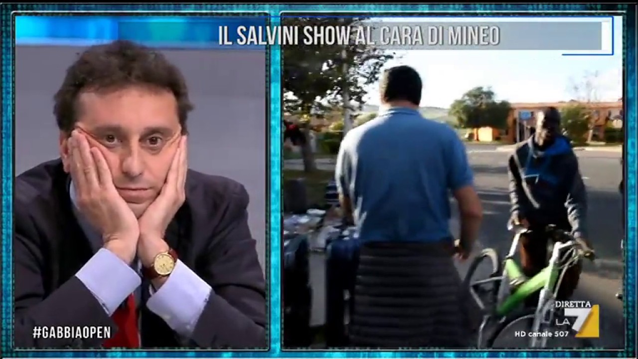 Il Salvini show al Cara di Mineo