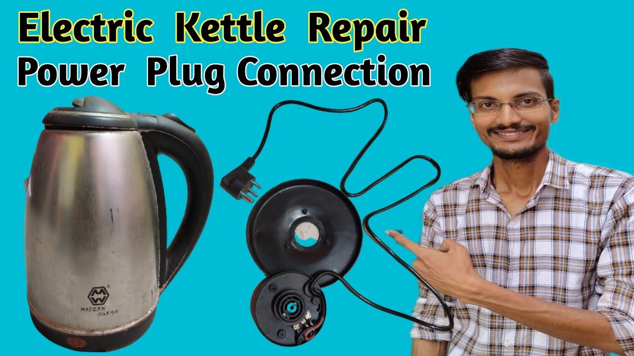 How to electric kettle power plug connection ][ Modern surya electric kettle // Electric kettle