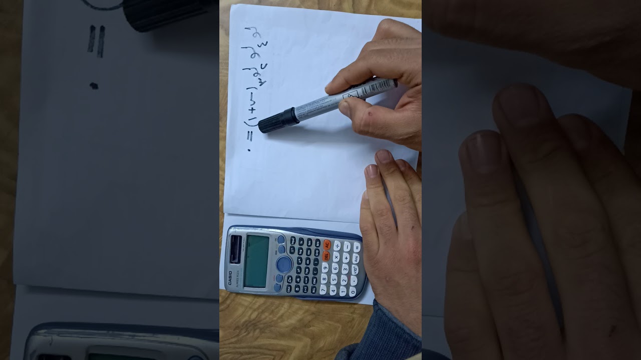 طريقه حل المعادلات الاسيه واللوغاريتميه باستخدام الحاسبه 🌺 "2ث"