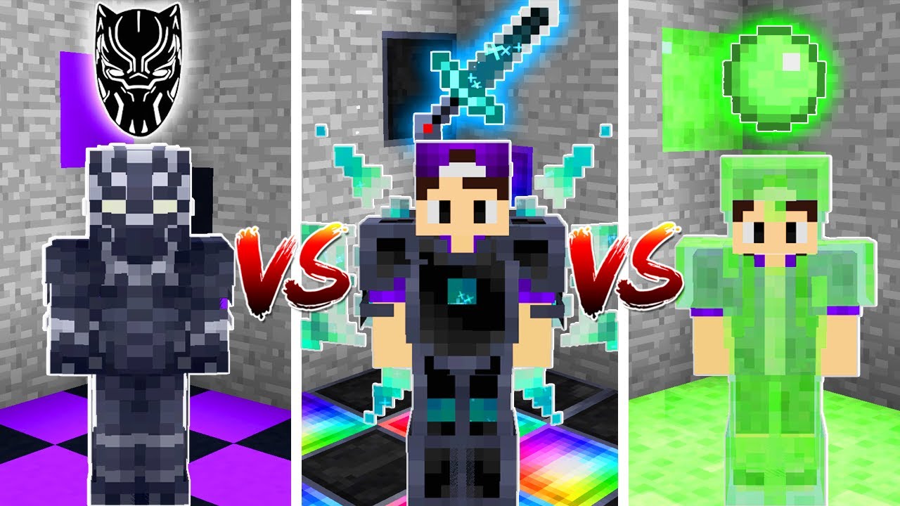 QUAL A MAIS FORTE ARMADURA DO PANTERA NEGRA VS AVARITIA VS SLIME NO MINECRAFT