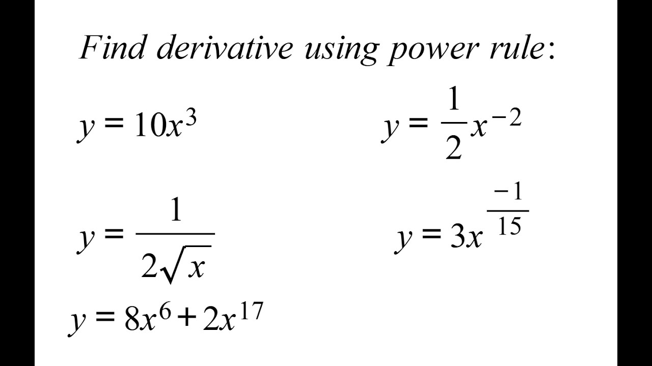 Find derivative using power rule| calculus | derivative | power rule