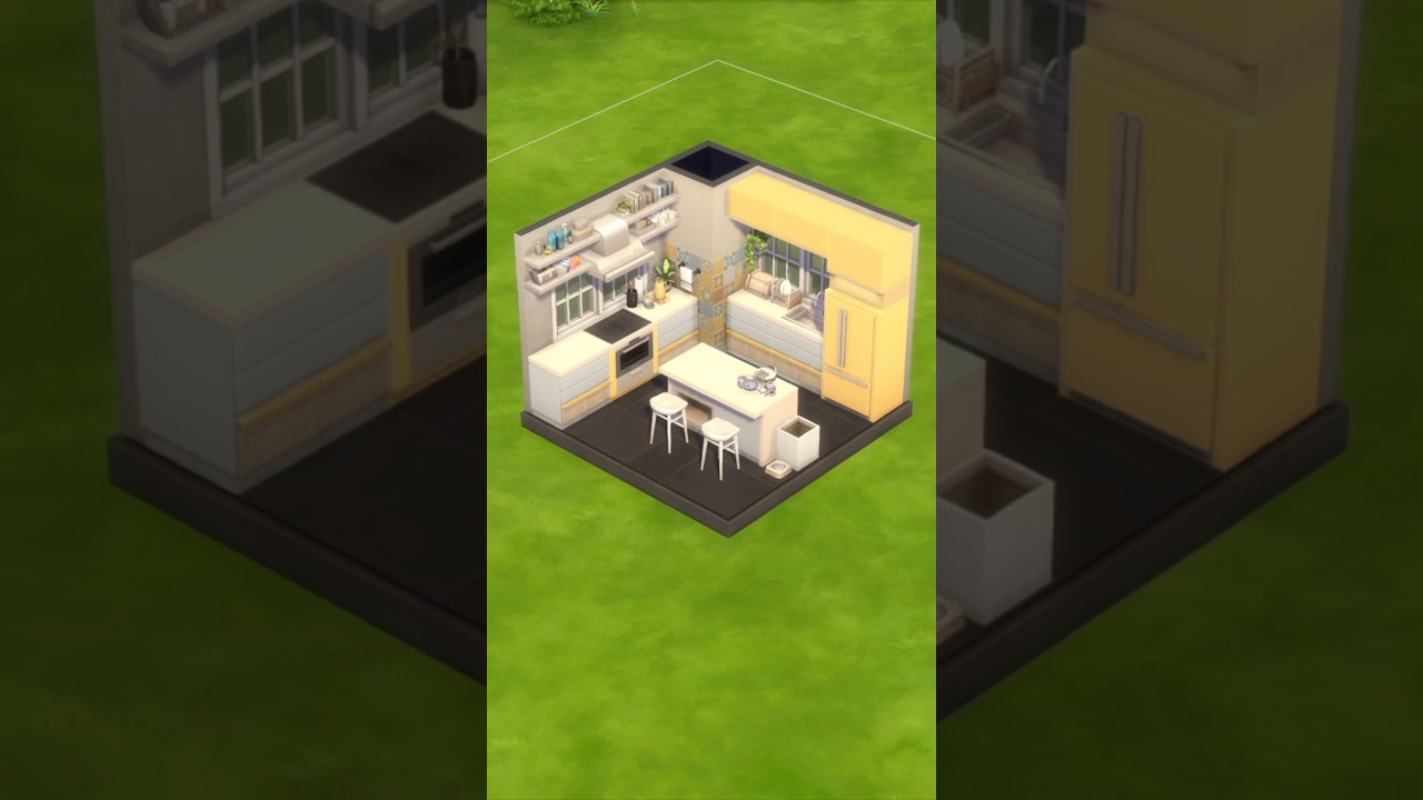 Yellow & Blue Kitchen 🍋 || The Sims 4 