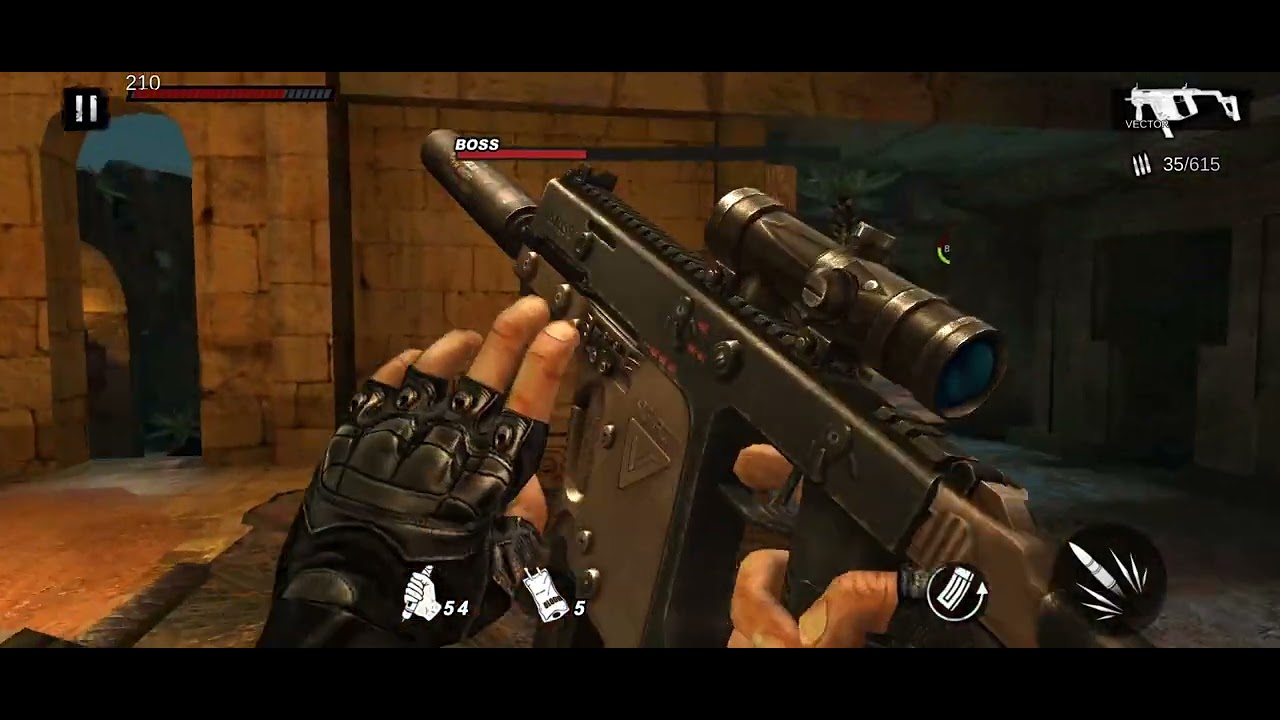 zombie frontier 4 用Vector 杀 5关Boss 弑神之族