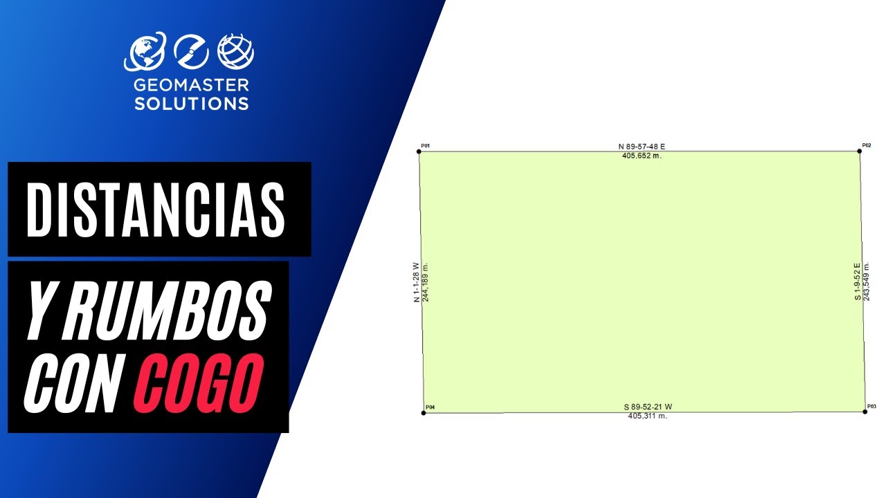 Representar Distancias y Rumbos de cada vértice