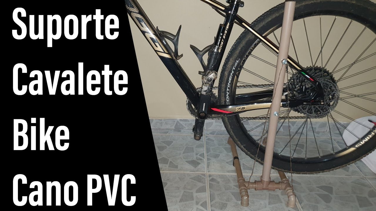 Suporte Cavalete bike com Cano de PVC, fácil de fazer