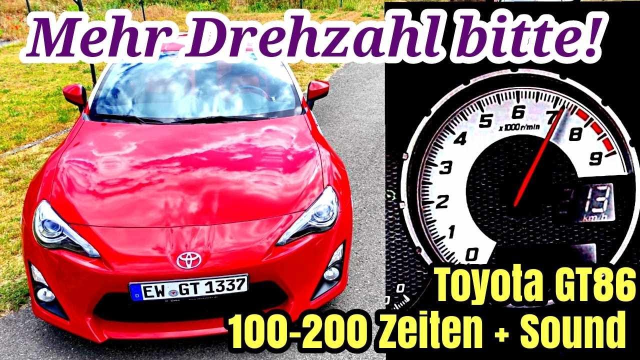 Toyota GT86 - mehr Drehzahl bitte! | 100-200 Zeiten + Boxer-Sound | Dragy GPS 2023