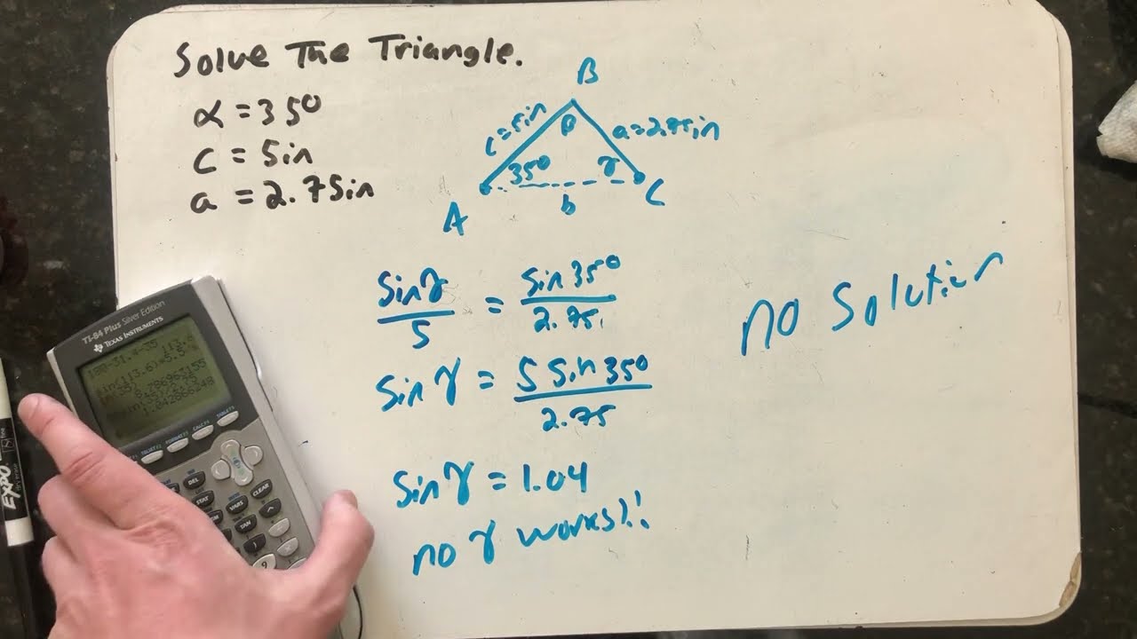 Side Side Angle no solutions