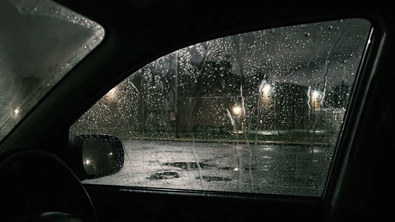 Cozy Car Rain Sounds for Deep Sleep All Night Long | Soothing Windshield Wipers Natural Ambience