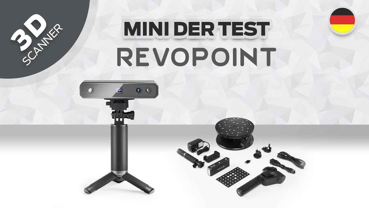 Revopoint Mini 3D-Scanner im Test - Lieferumfang, Scannen, Drehteller, ... - Deutsch OKM3D