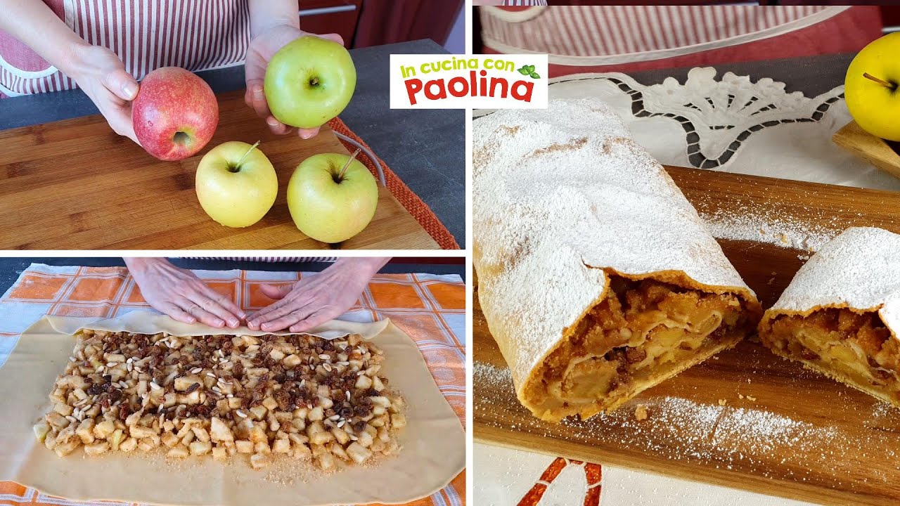Яблочный штрудель, оригинальный рецепт. 🍎 Как приготовить настоящий яблочный штрудель
