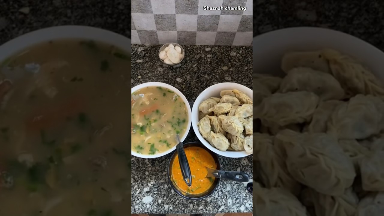 On today&rsquo;s menu I&rsquo;ve pork momo,soup & achar to serve yu all😉 #minivlogwithshaznah #cookwithshaznah