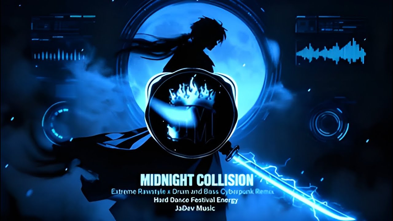 MIDNIGHT COLLISION &mdash; Extreme Rawstyle x Drum & Bass Cyberpunk Remix | Hard Dance Festival Energy