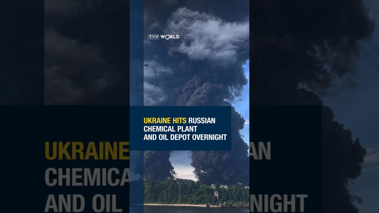 Ukraine hits Russian chemical plant and oil depot overnight