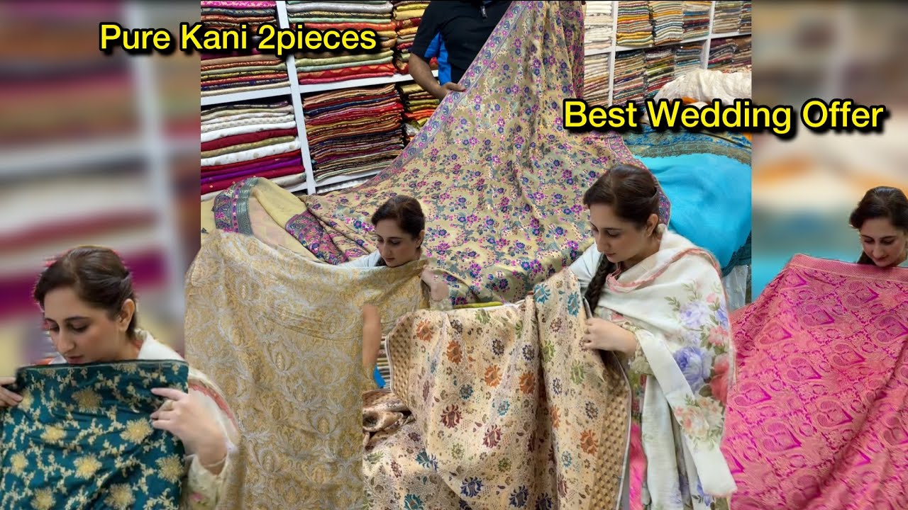 Neem Zari || Kani K 2Pieces At Kani shawl Price 😍 || Pure Atlas At 4500 Per Yard 🤩Best Offer 