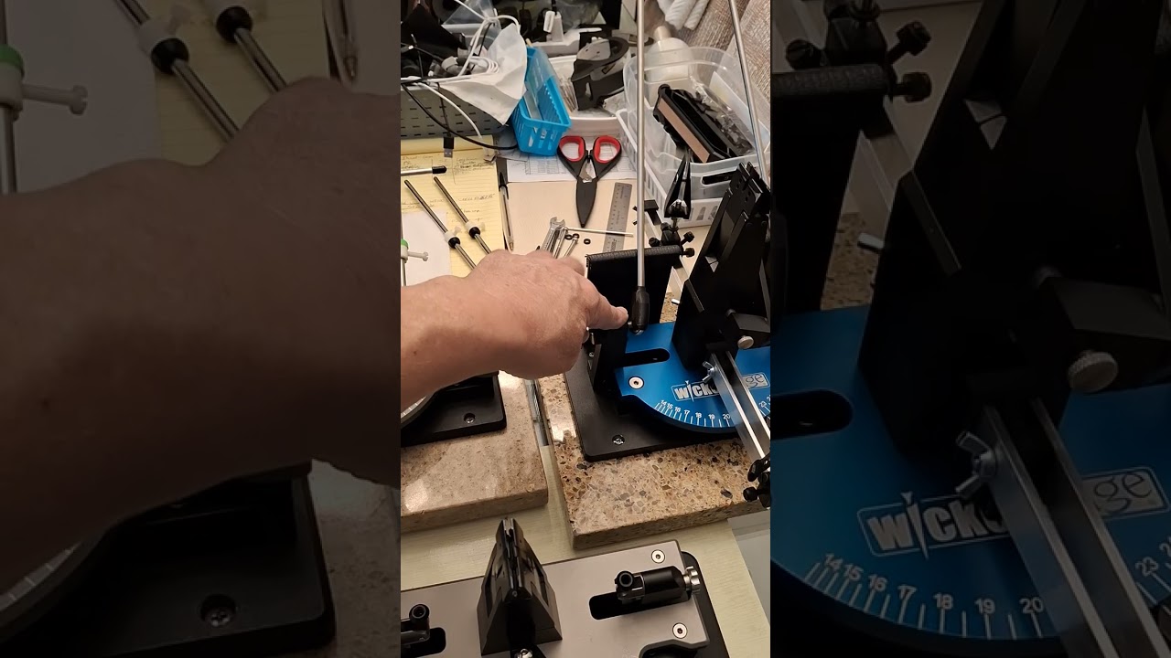 3/5- Gross angle and fine angle Wicked Edge adjuster features are discussed