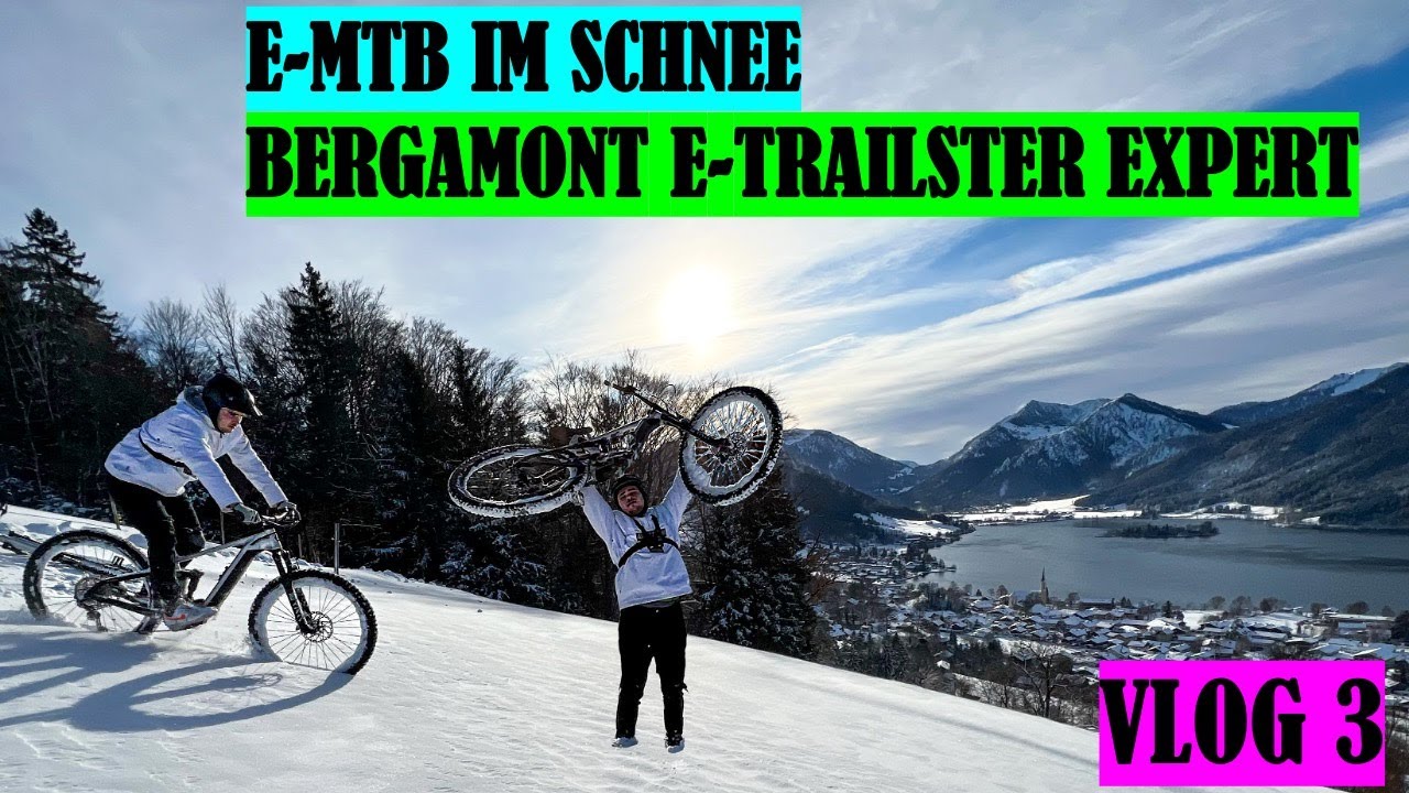 E-BIKE IM SCHNEE ! BERGAMONT E-TRAILSTER EXPERT !! VLOG 3