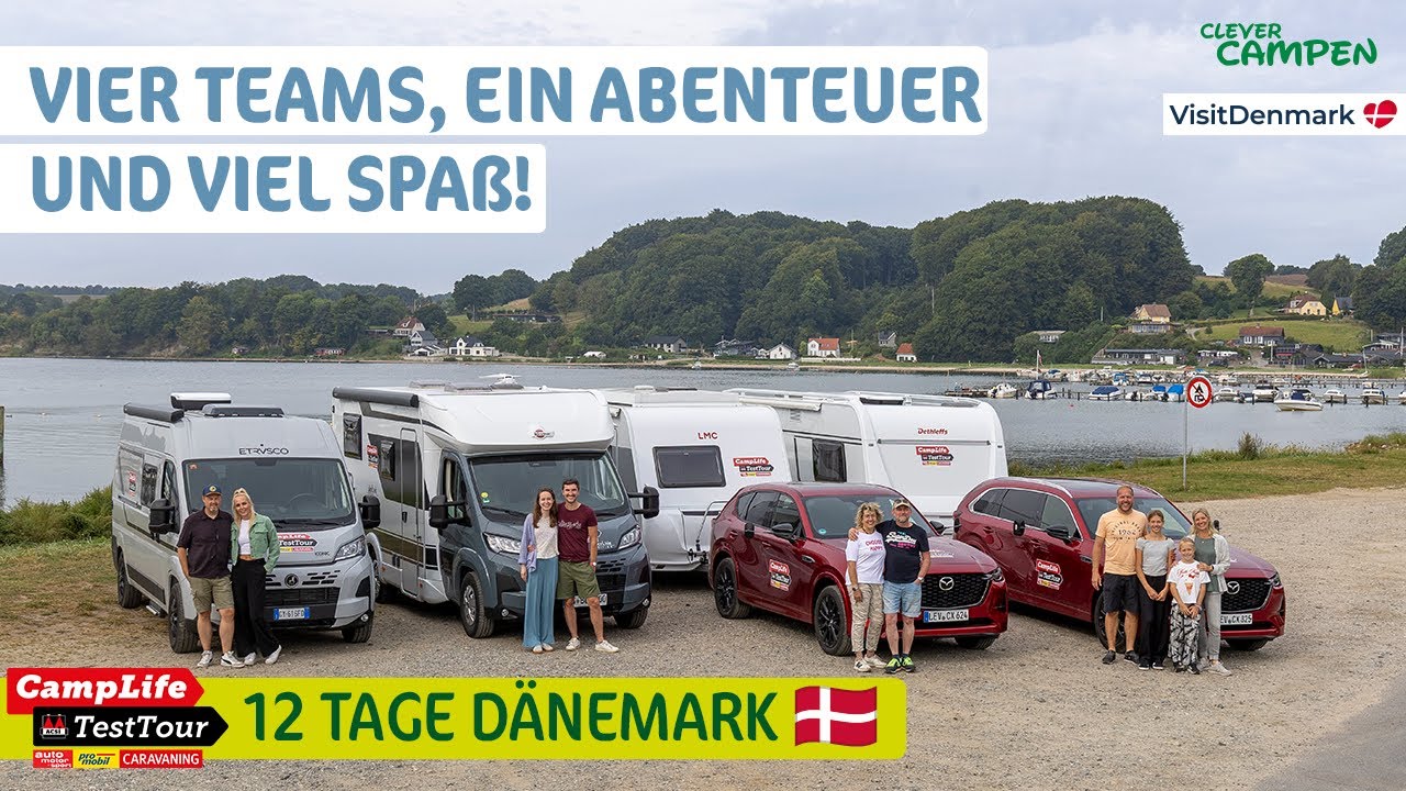 CampLife TestTour Dänemark 2025: Die Teams, die Fahrzeuge & das süße Camper-Leben an der Ostsee!