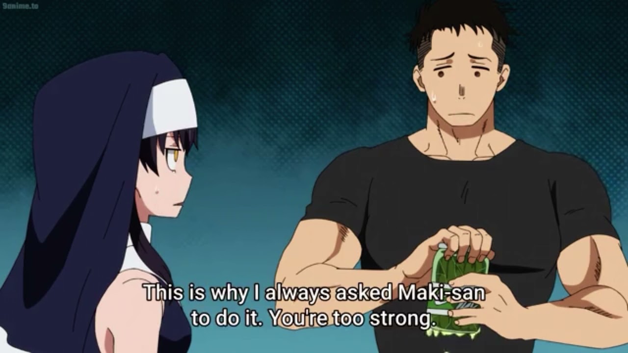 Captain Obi saying &ldquo;Ah, gomen&rdquo; | Fire Force 2
