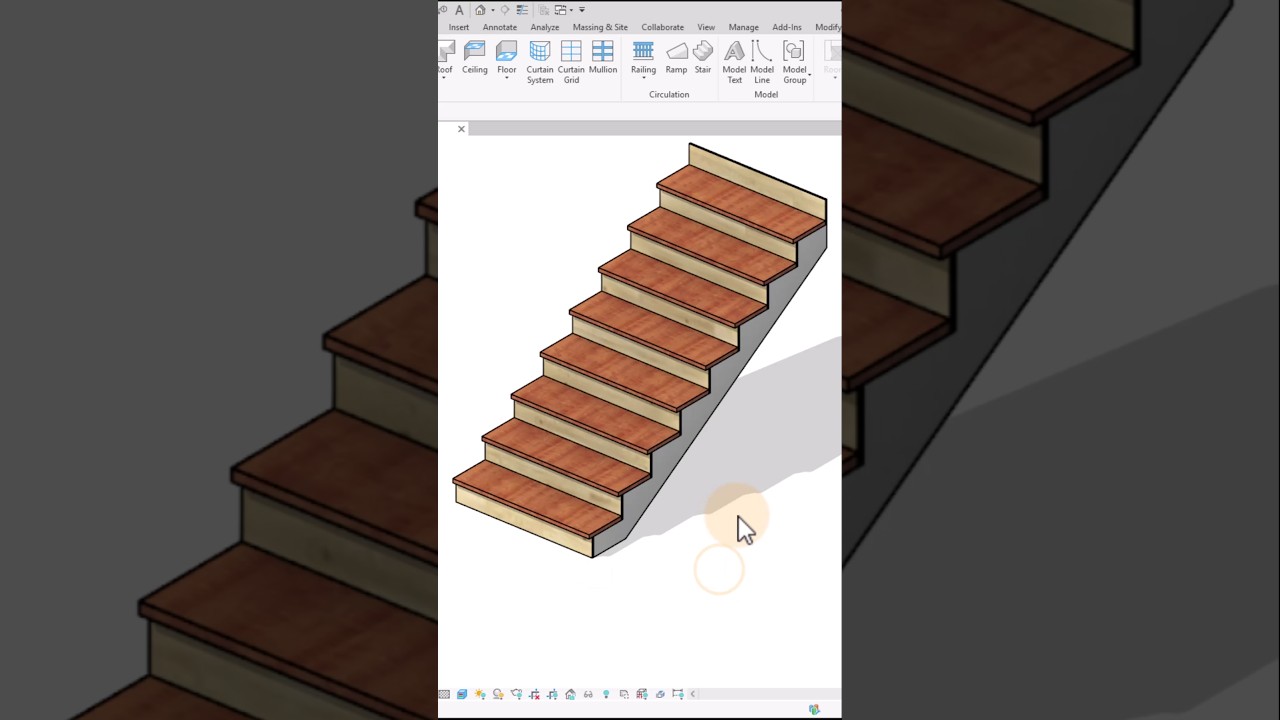 #revit stairs material