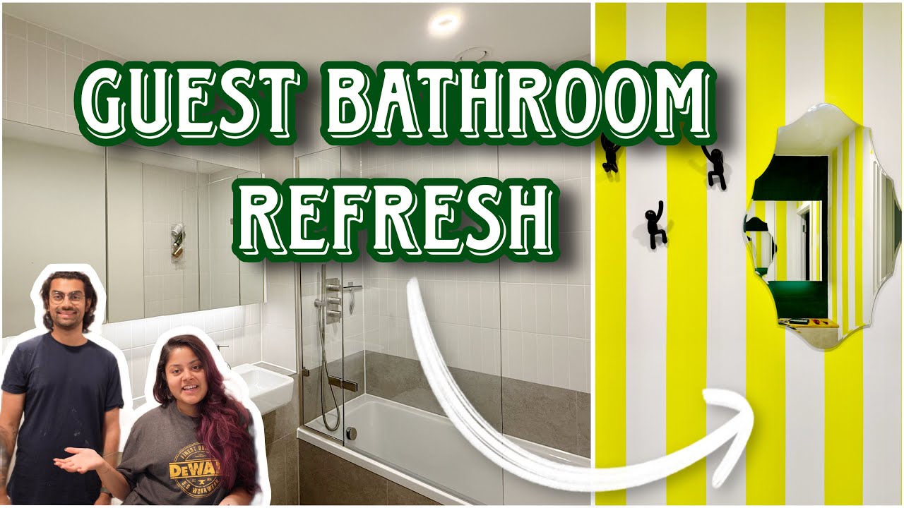 NO RIP-OUT Guest Bathroom Transformation | Loud, Bold, Unorthodox