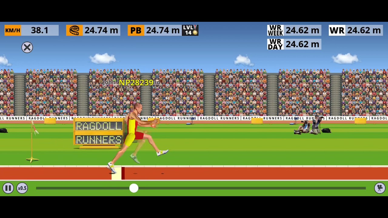 Ragdoll Runners Triple Jump(Hard) 24.74m