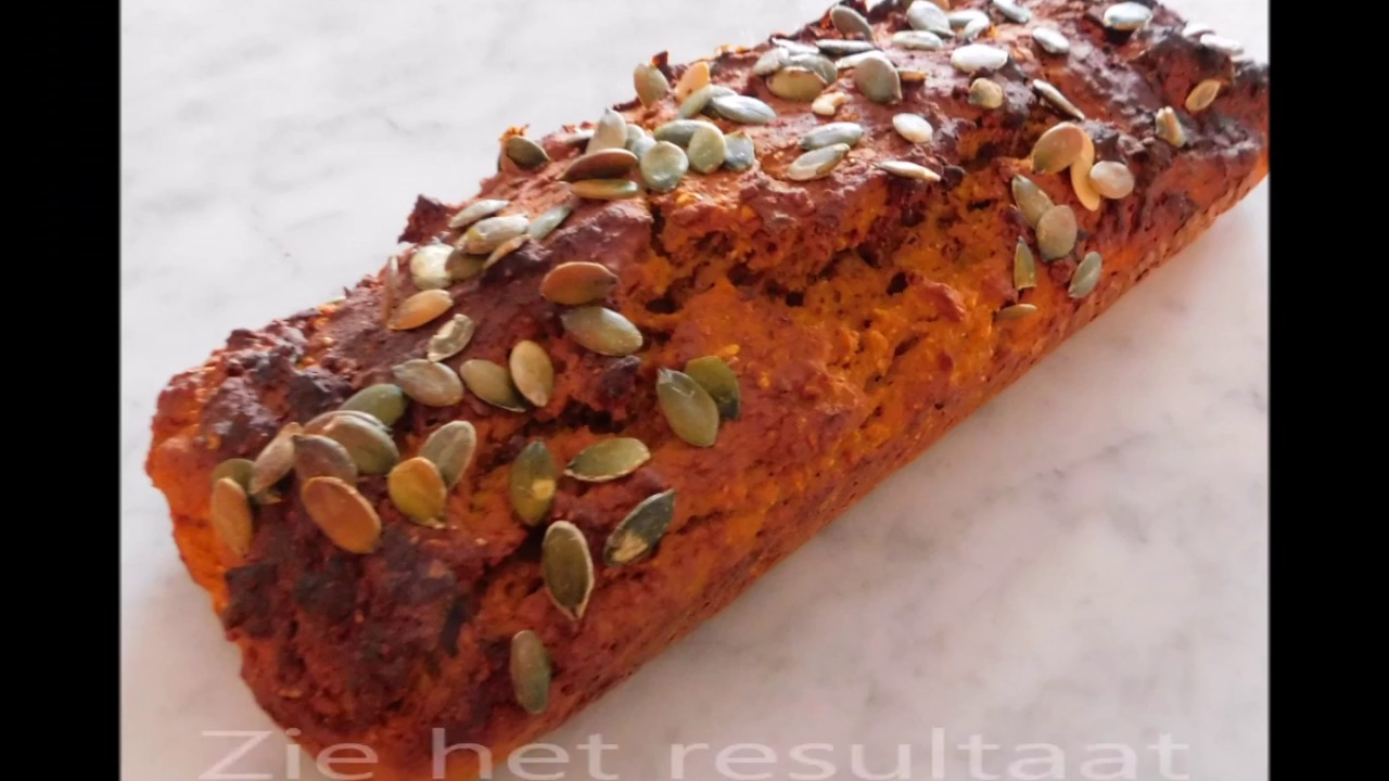 recept pompoenbrood met tekst
