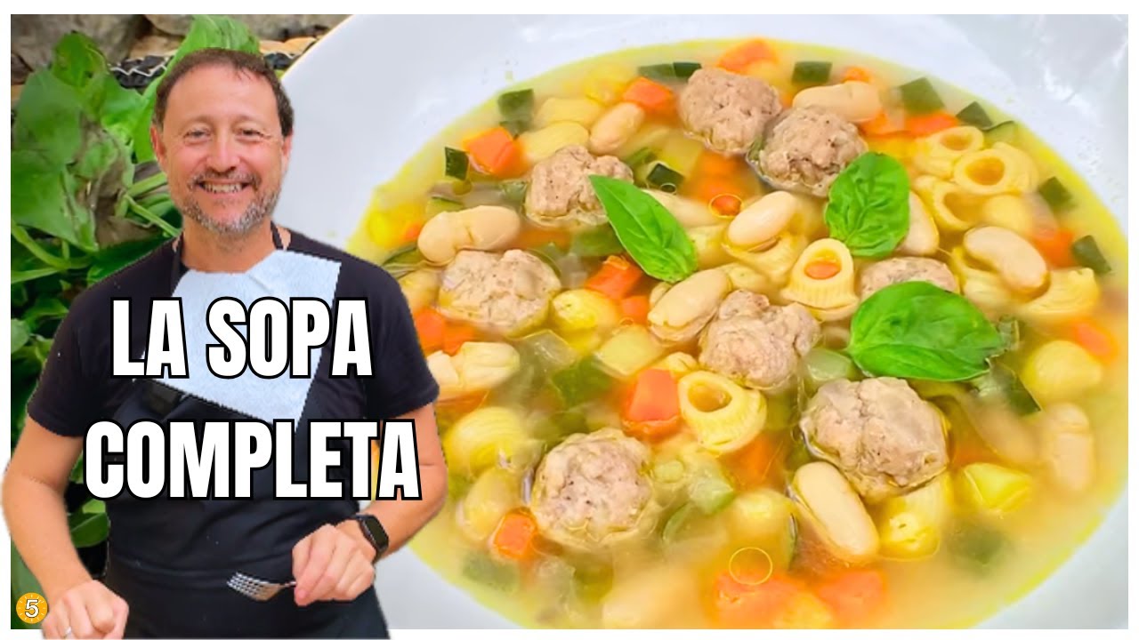La SOPA MÁS COMPLETA que puedes hacer en casa (fácil y saludable) - Recetas en 5 Minutos