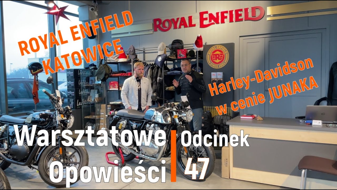 Warsztatowe Opowieści odc. 47 Harley-Davidson w cenie Junak 350. Royal Enfield wizyta u importera