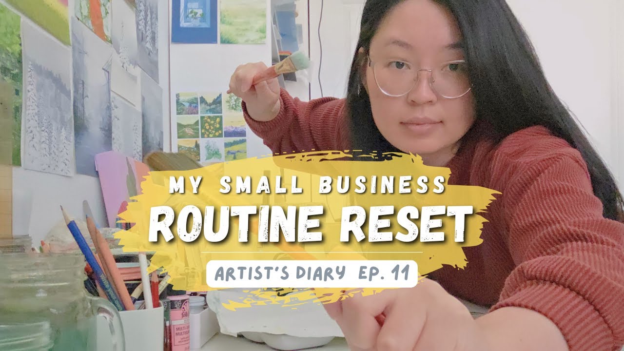 Weekly Routine Reset | Life of an artist building a small business 🌸 vlog 11