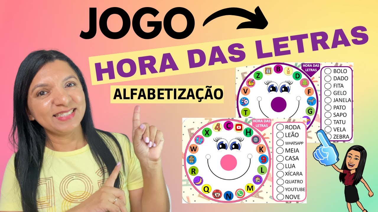 Jogo Hora das letras para ALFABETIZAÇÃO [até 2º ano]
