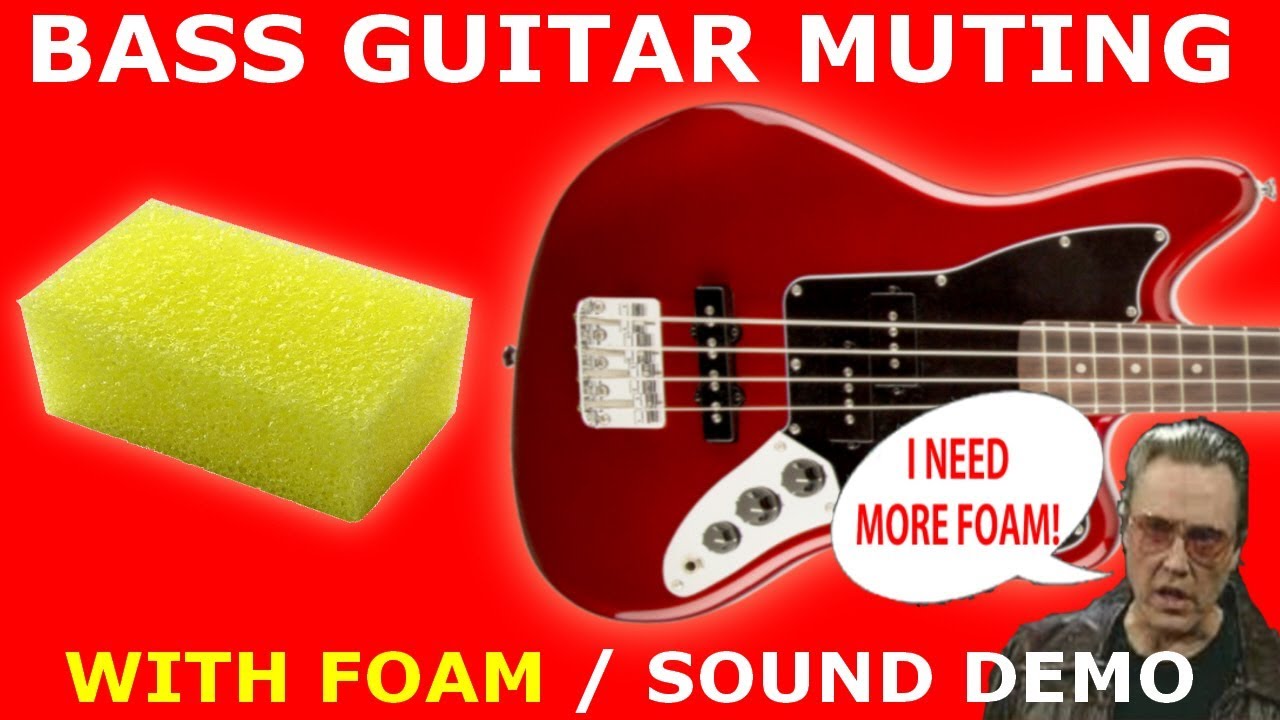 BASS Guitar Muting with FOAM / Sound Comparison