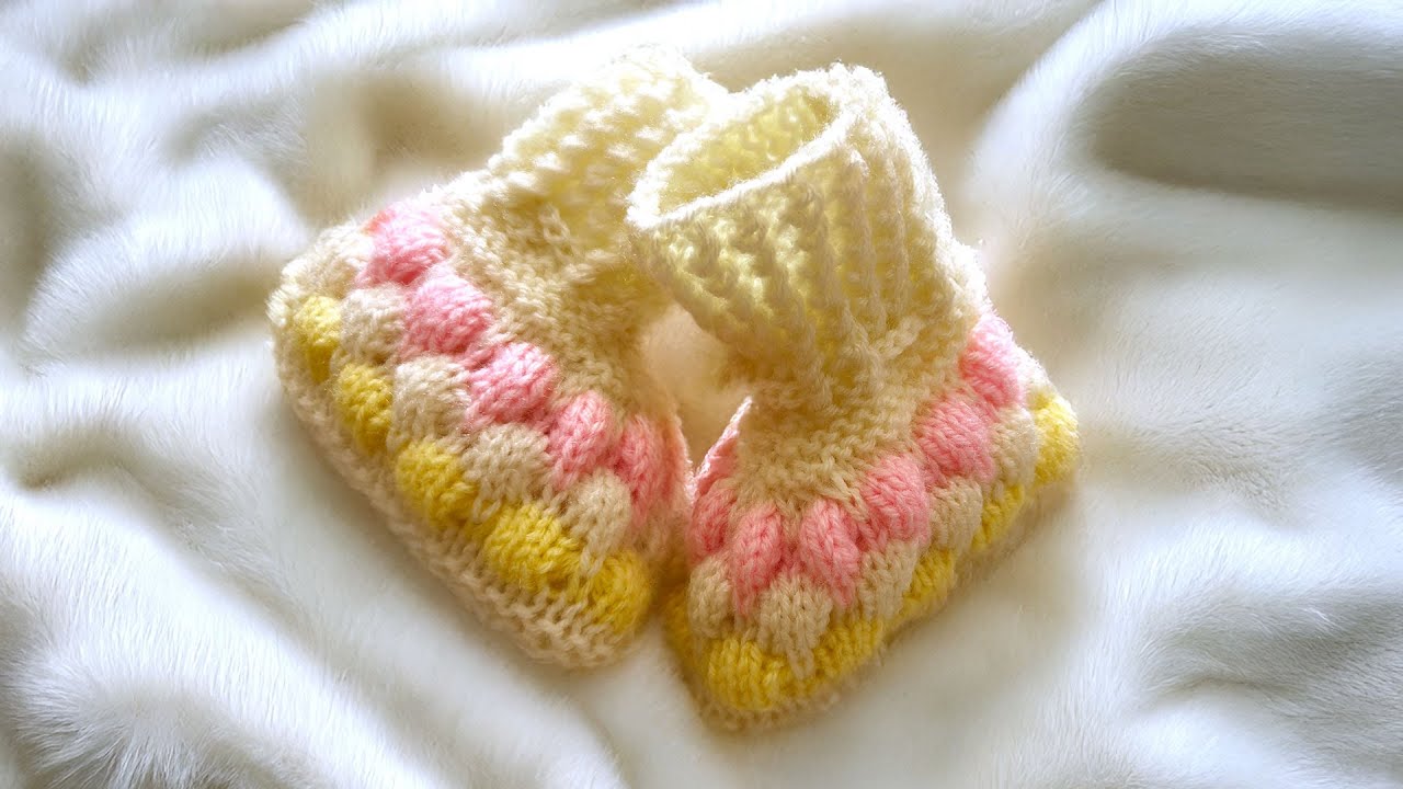 Multicoloured Baby Booties - In Hindi - My Creative Lounge