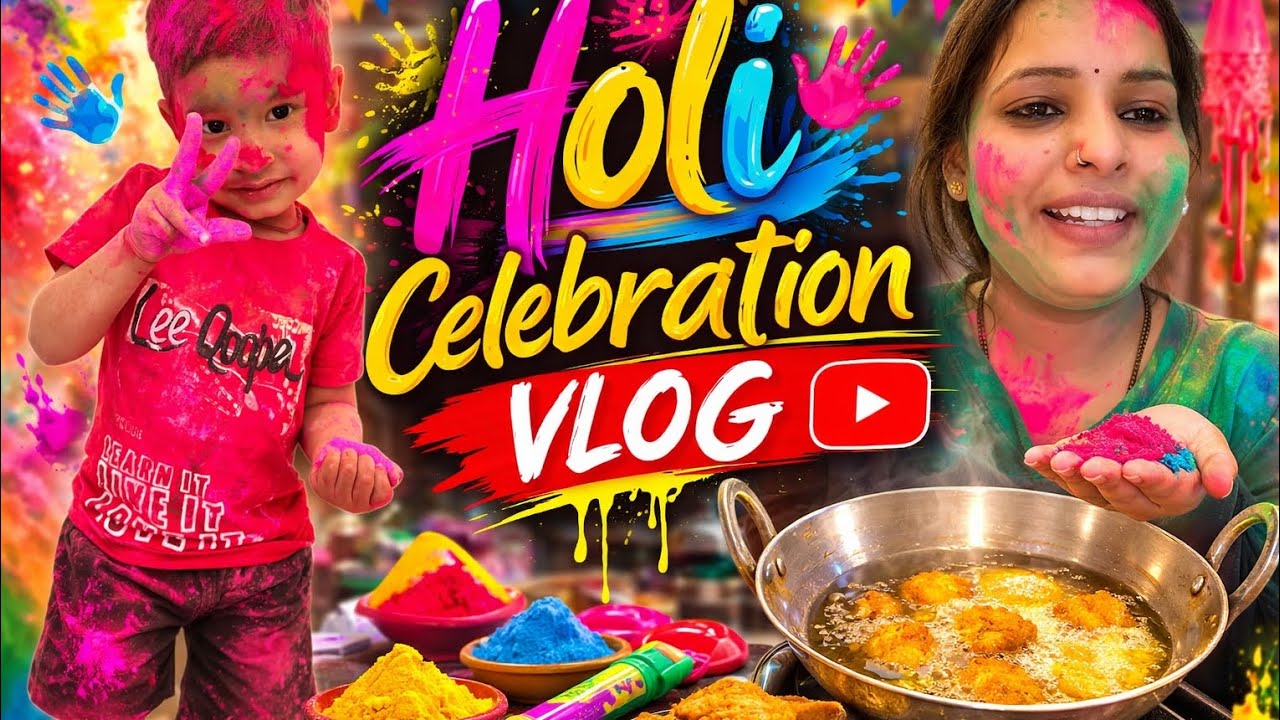 Holi Special Vlog 🌈 | holi Masti| Family Holi Celebration 2026