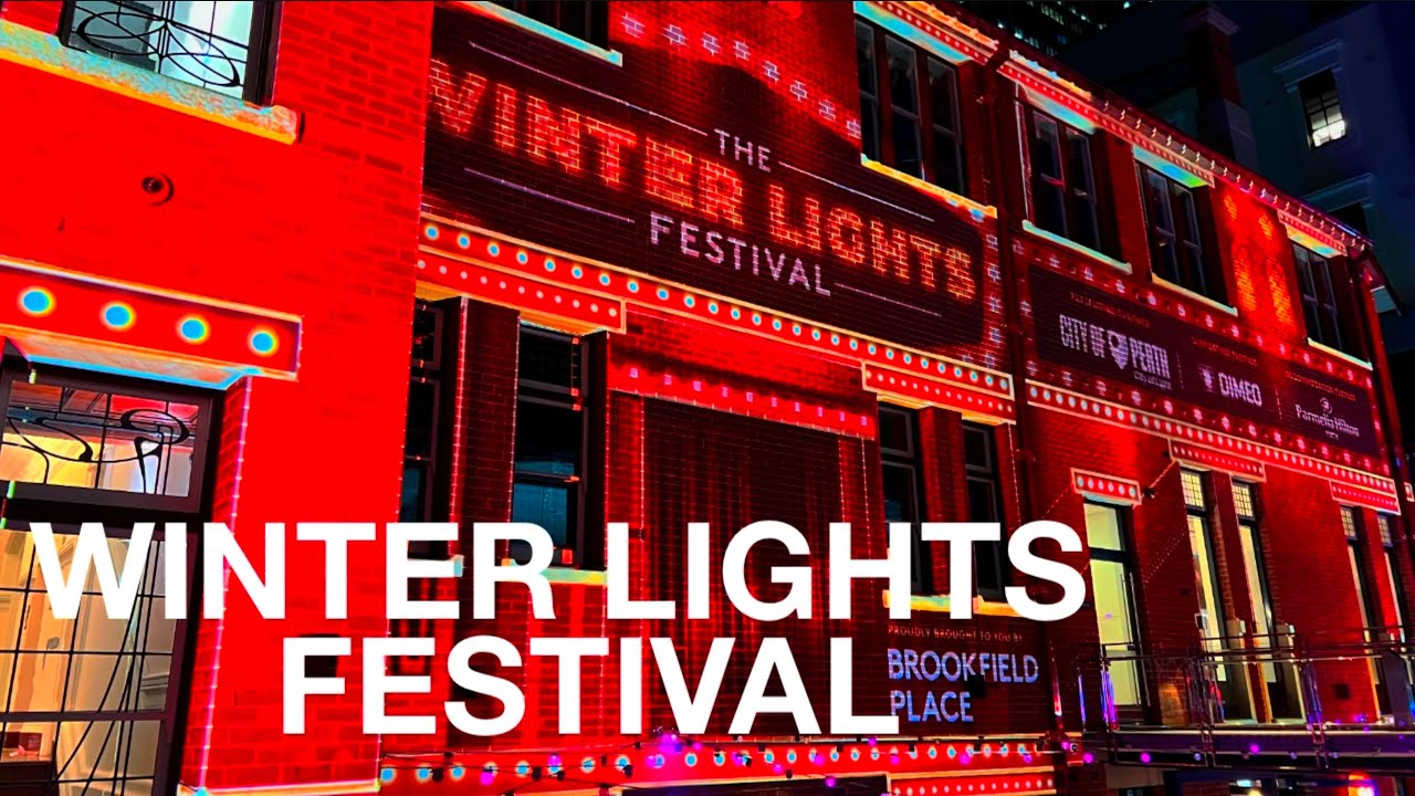 Winter Lights Festival Brookfield Place Perth