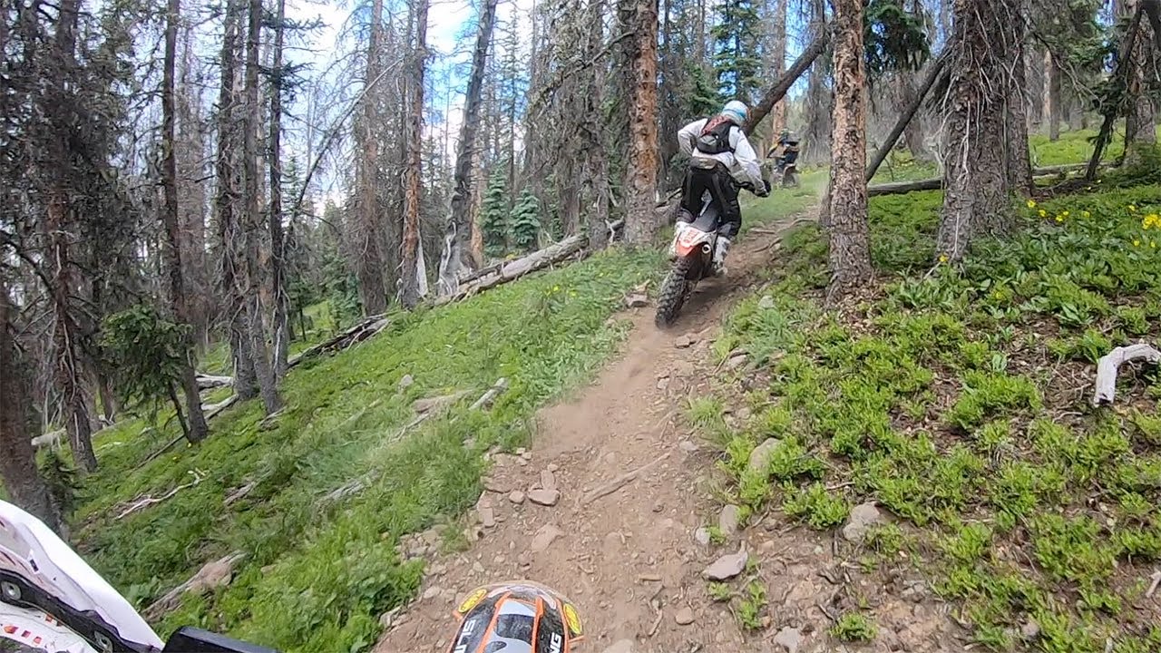 Single Track Riding on the Continental Divide Trail Headed West from Monarch Pass