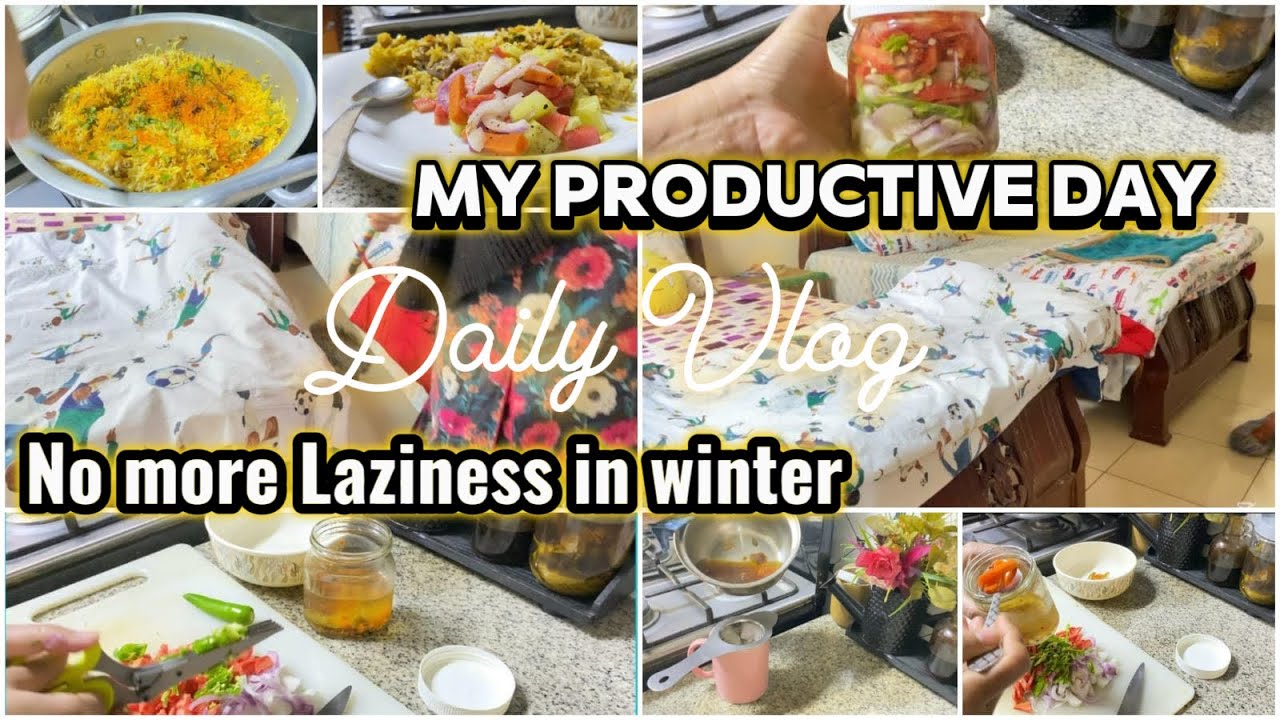 No more laziness in winter | Daily Routine with 3 kids | cleaning, Cooking | Housewives Routine |