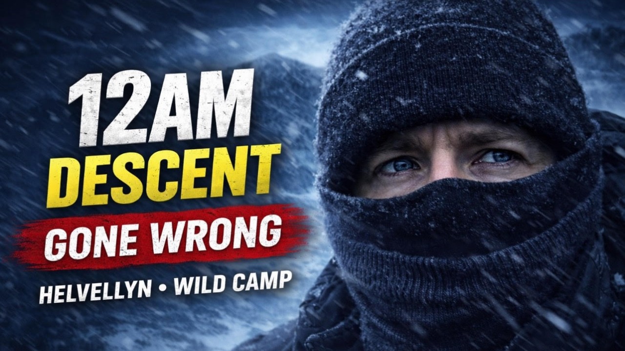 Helvellyn descent at 12AM -  (Wildcamp GONE WRONG)