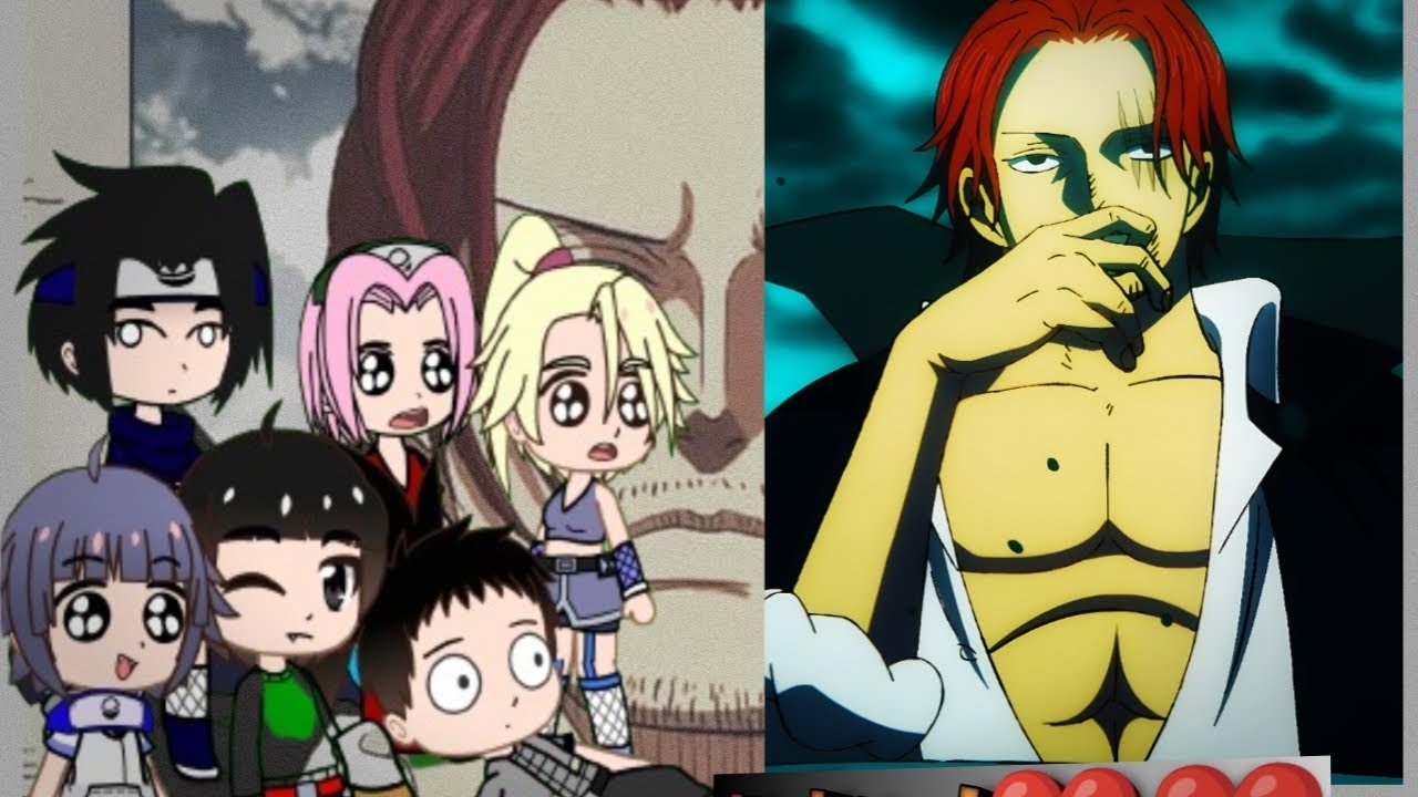 Naruto Friends React To shanks As naruto  || Gacha React || one piece reaction
