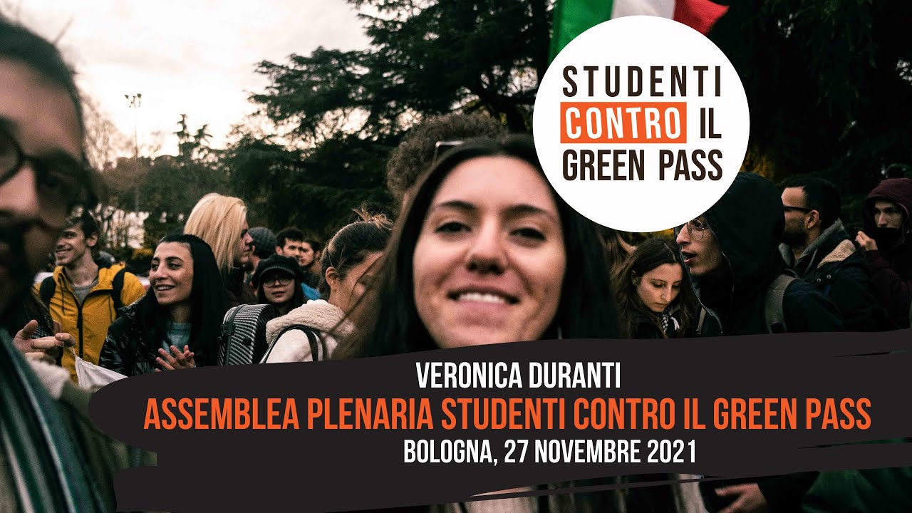 Intervento di Veronica Duranti - Assemblea Studenti contro il Green pass Bologna