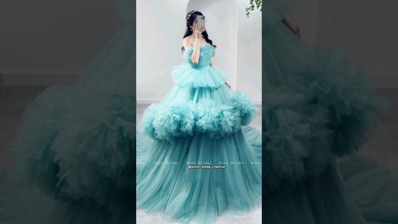 Designer Gown cutting and stitching/princess Gown/Net dress/#viraldress #ytshort #outfitfromscratch