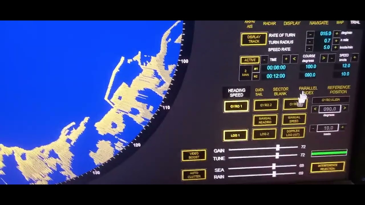 ARPA Trial maneuver (Operational use of Radar and ARPA)