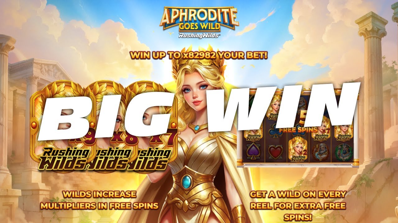 BIG WIN on Aphrodite Goes Wild RushingWilds&trade; Slot Game