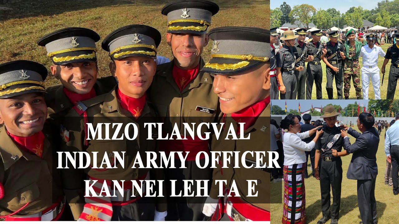 Mizo Tlangval  Indian Army Officer atana Commissioned  Lieutenant Dayne Thiamsangliana |Biangbiakna|