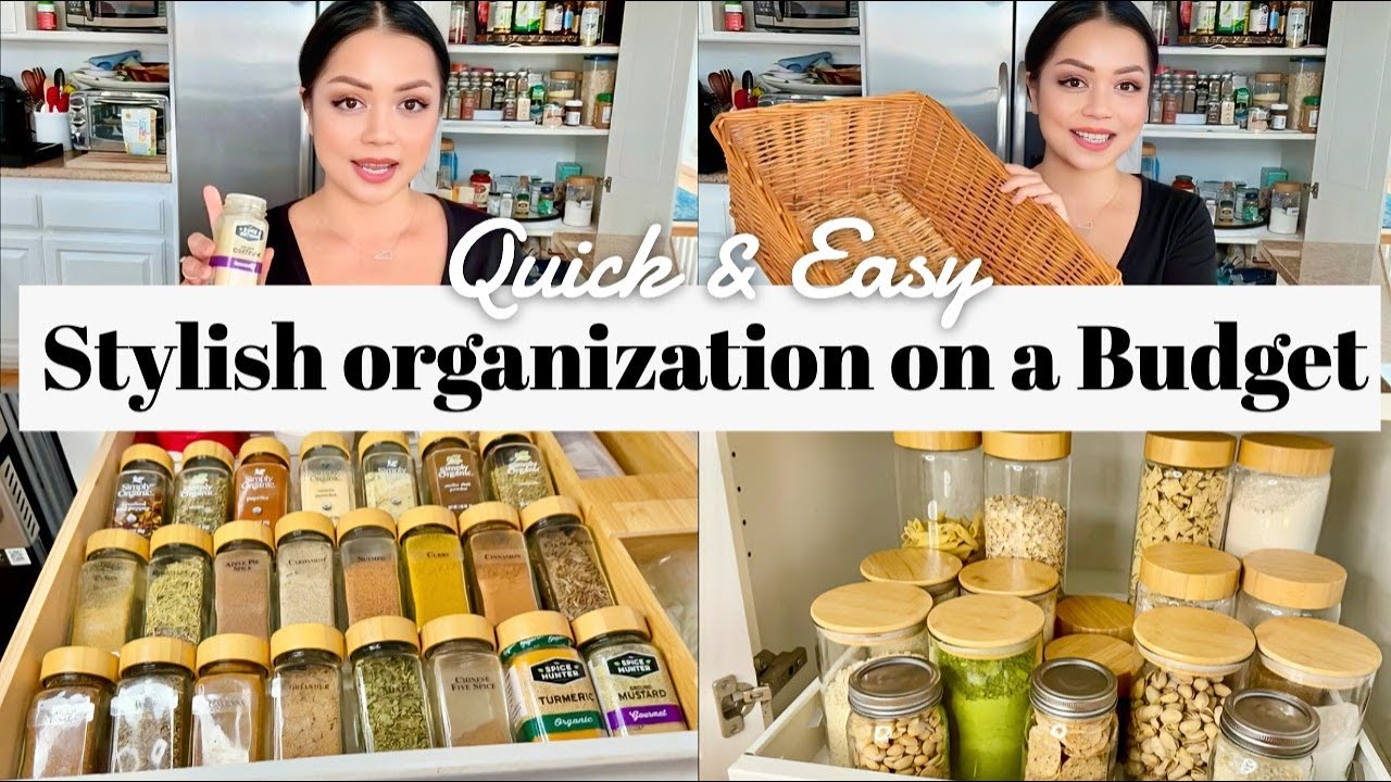Stylish kitchen organization on a budget (Before + After!)