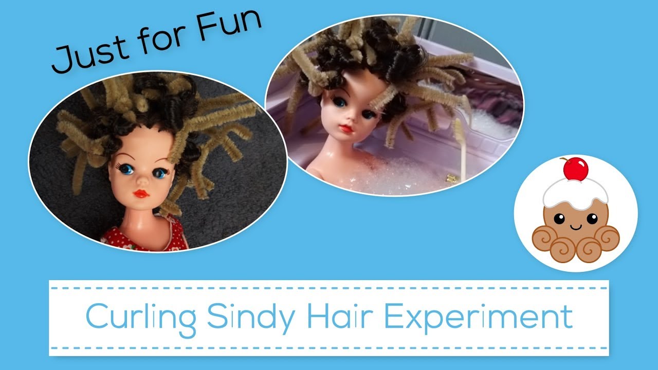 Experiment in curling #Sindy #doll #hairplay  with pipe cleaners
