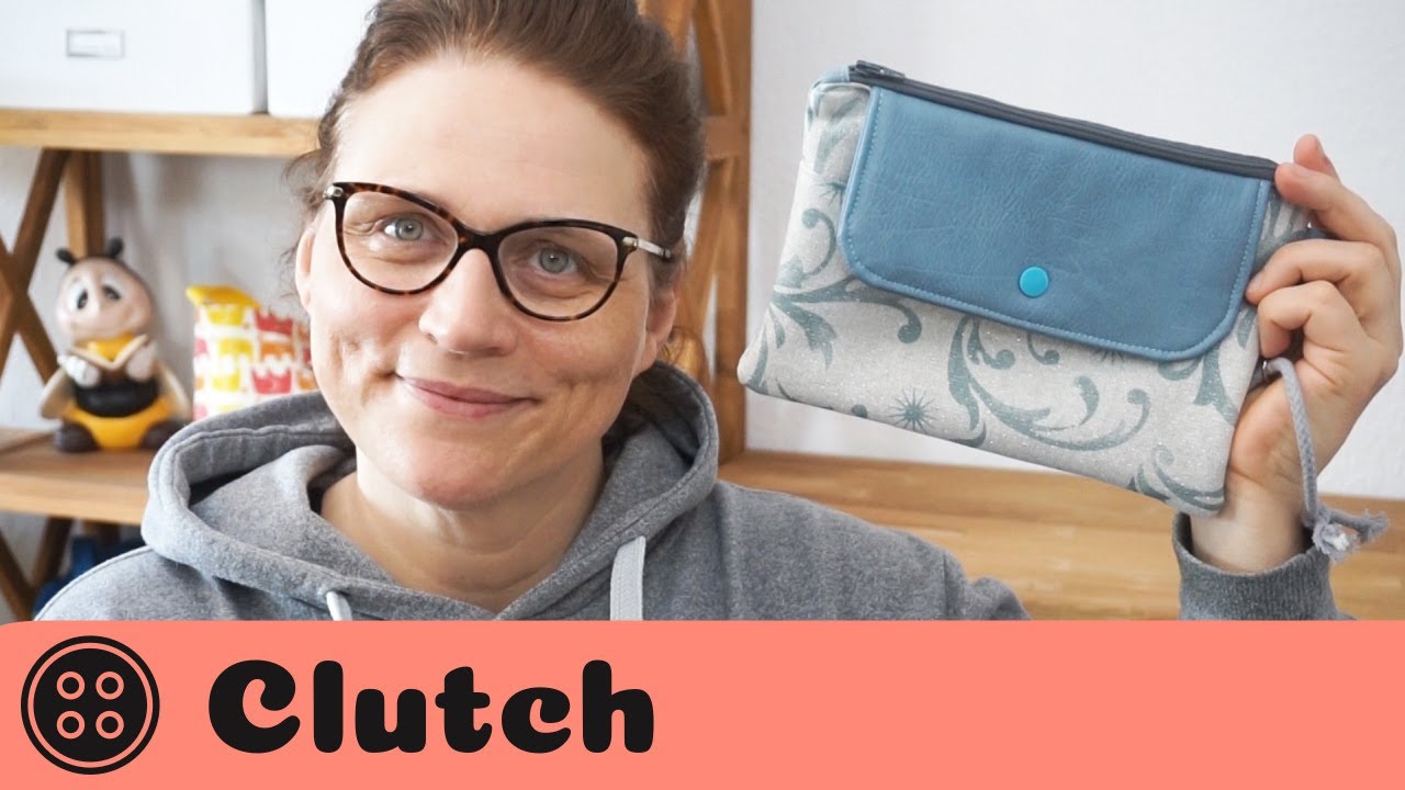Clutch nähen / kostenloses Schnittmuster