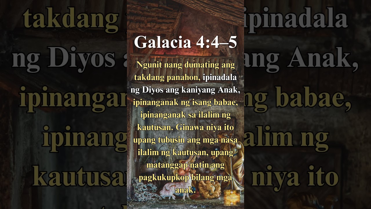 Galatians 4:4–5 | Tagalog Daily Bible Verse 