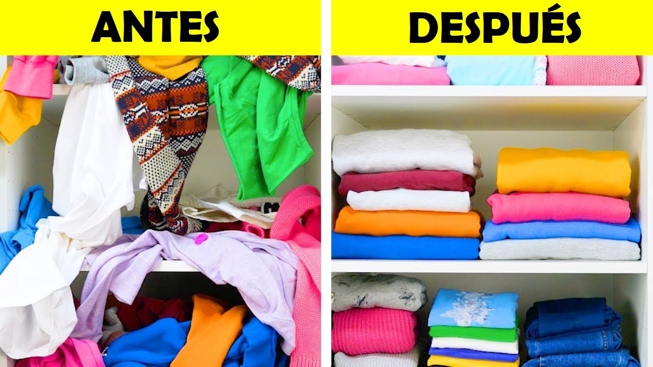 20 IDEAS DE DOBLADO DE ROPA PARA AHORRAR ESPACIO